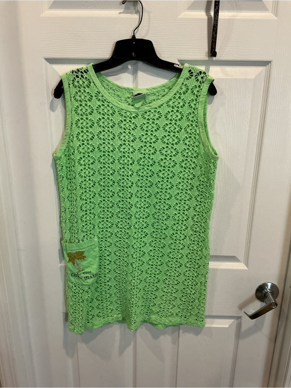 Sleeveless Crochet Lace Bathing Suit Civerup- Lime Green
